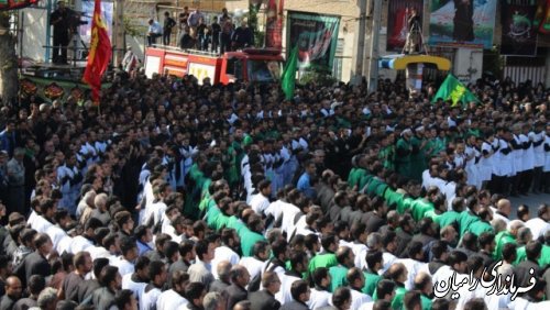 تجلی شور حسینی عزادارن رامیانی در روز عاشورا