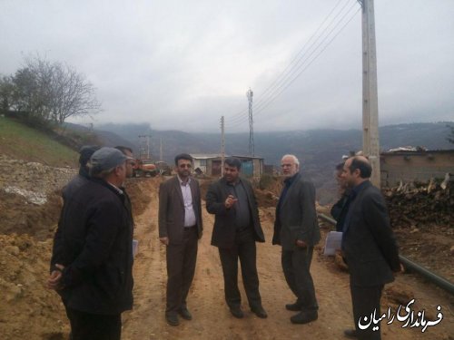 بازدید مدیرعامل گاز استان از پروژه گازرسانی به روستاهای کوهستانی بخش مرکزی