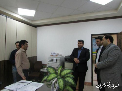 دیدار مهندس صادقلو با مدیر و کارکنان بنیاد مسکن انقلاب اسلامی شهرستان