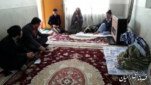 دیدار معاون فرمانداررامیان از 4 خانواده تحت پوشش کمیته امداد امام خمینی (ره)