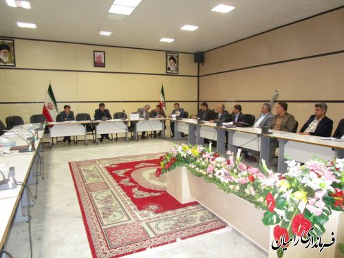 برگزاری جلسه شورای کشاورزی در شهرستان رامیان