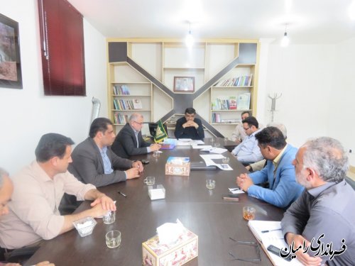 جلسه کمیته امحاء شهرستان رامیان برگزار شد