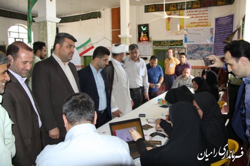 حضور پرشور مردم شهرستان رامیان در روز 29 اردیبهشت ماه در پای صندوقهای اخذ رای به روایت تصویر