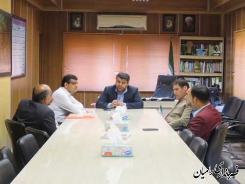 دیدار اعضای شورای شهر جدید خان ببین با فرماندار شهرستان رامیان