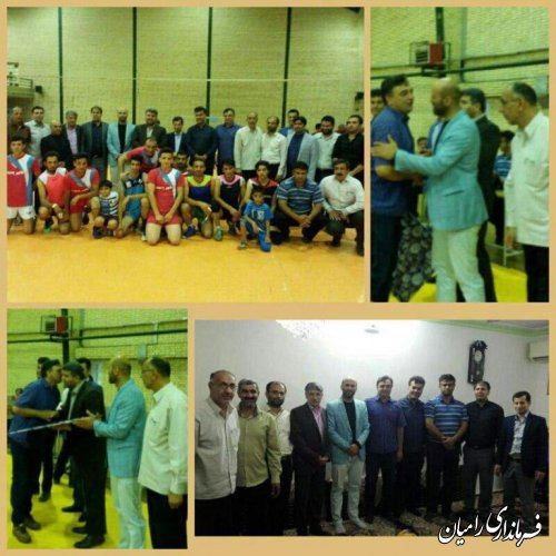 قهرمانی تیم زینب اباد درمسابقات والیبال جام رمضان شهرستان رامیان 