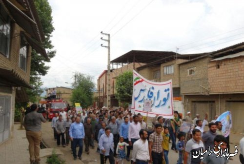 مراسم راهپیمایی روز جهانی قدس در شهرستان رامیان/ تصاویر