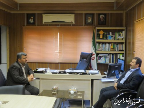 دیدار مدیرکل ثبت اسناد و املاک استان گلستان با فرماندار رامیان