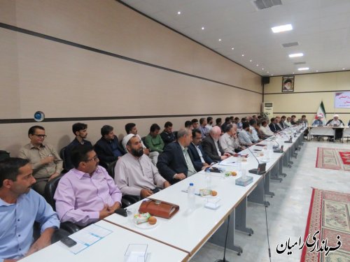 تشکیل جلسه کارگروه اجتماعی و فرهنگی شهرستان رامیان