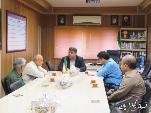 دیدار منتخبین جدید شورای اسلامی شهردلند با فرماندار شهرستان رامیان