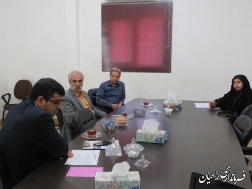 دیدار مدیرکل کانون پرورش فکری کودکان و نوجوانان استان گلستان با حسینی معاون فرماندار
