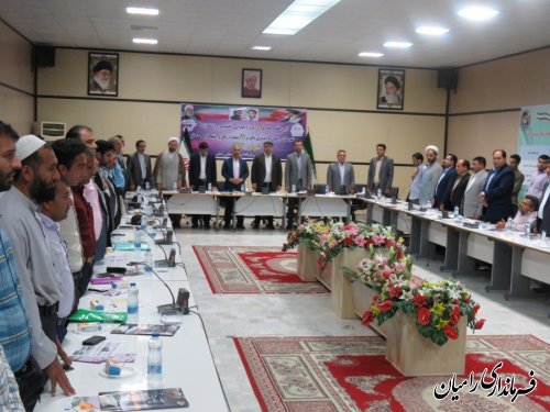 آیین افتتاح متمرکز ۹۷ پروژه عمرانی، اقتصادی و اشتغالزای شهرستان رامیان به مناسبت هفته دولت