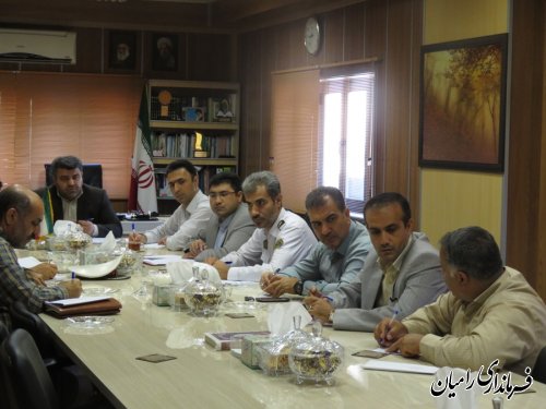 جلسه شورای ترافیک شهرستان رامیان برگزار شد