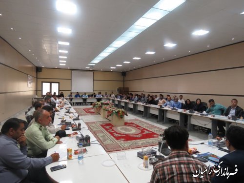 جلسه گردهمایی دهیاران و شوراهای اسلامی بخش مرکزی شهرستان رامیان برگزار شد