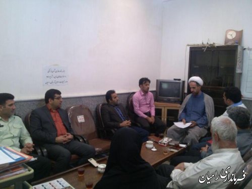 جلسه ستاد ساماندهی شئون فرهنگی در مناسبت های مذهبی شهرستان رامیان برگزار شد