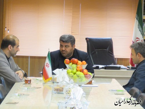 دیدار مدیرکل آموزش فنی و حرفه ای استان گلستان با فرماندار شهرستان رامیان