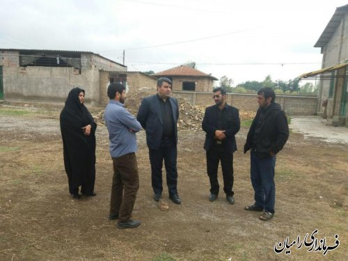 بازدید فرماندار شهرستان رامیان ازطرح هادی روستای سنگستان از توابع بخش فندرسک