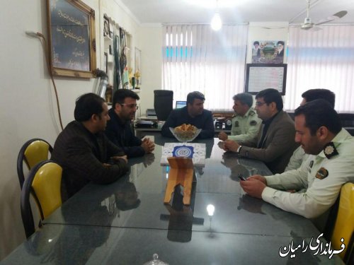 دیدار فرماندار رامیان با پرسنل انتظامی شهرستان به مناسبت هفته نیروی انتظامی