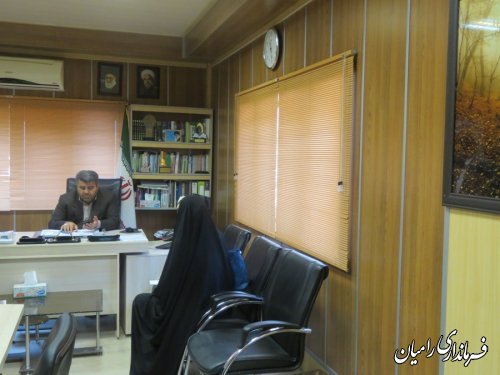  ملاقات عمومی فرماندار شهرستان رامیان برگزار شد