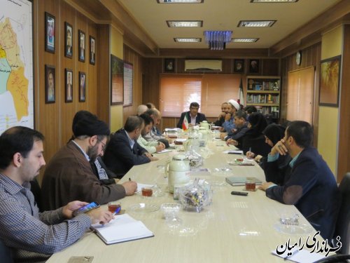 جلسه هماهنگی ستاد گرامیداشت یوم اله 13 آبان در شهرستان رامیان برگزار شد
