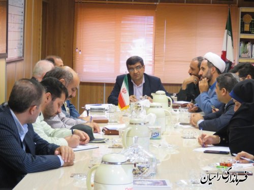 جلسه هماهنگی استقبال از زائران اربعین حسینی در شهرستان رامیان تشکیل شد