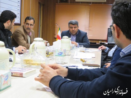 جلسه کارگروه تسهیل ورفع موانع تولید در شهرستان رامیان برگزار شد