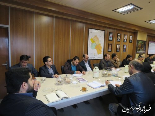 تشکیل جلسه شورای هماهنگی مبارزه با مواد مخدر شهرستان رامیان