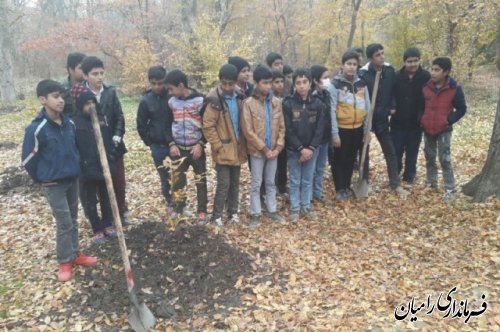 اجرای طرح ملی جنگلانه در پارک جنگلی دلند در شهرستان رامیان