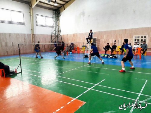 برگزاری دور رفت مرحله نهایی مسابقات بدمینتون لیگ برتر کشورجام خلیج فارس در شهرستان رامیان