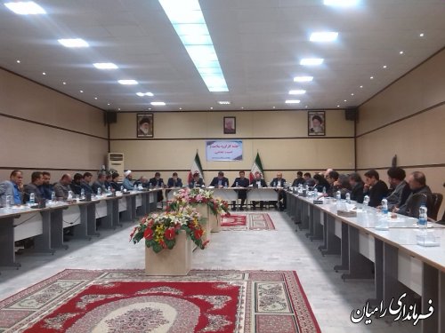 جلسه کارگروه سلامت و امنیت غذایی شهرستان رامیان برگزار شد