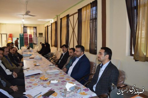 جلسه شورای آموزش وپرورش شهرستان رامیان تشکیل شد