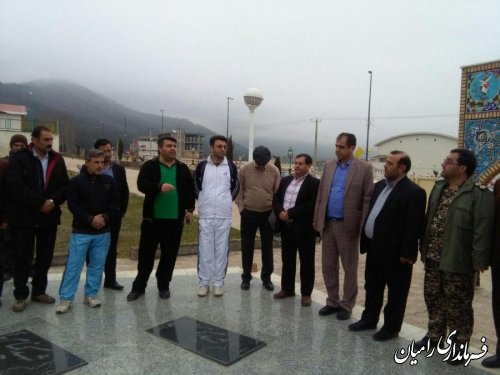 مراسم پیاده روی کارکنان و مدیران دستگاه های اجرایی شهرستان رامیان برگزار شد
