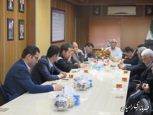 دیدار فعالین سیاسی شهرستان با فرماندار رامیان