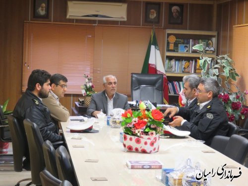 دیدار تعدادی دیگر از مدیران دستگاه های اجرایی با فرماندار جدید شهرستان رامیان