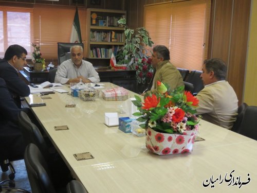 دیدار تعدادی دیگر از مدیران دستگاه های اجرایی با فرماندار جدید شهرستان رامیان