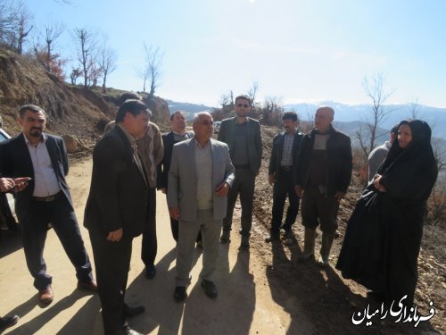 بازدید فرماندار شهرستان رامیان از روستای الهادی و ویرو