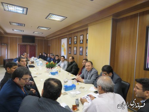 دیداراعضای نظام مهندسی شهرستان رامیان با فرماندار به مناسبت روز مهندس