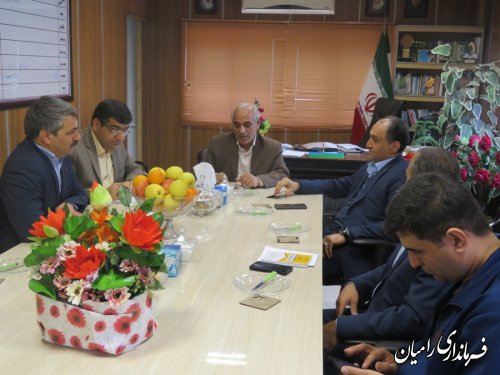 دیدار مدیرعامل شرکت توزیع برق استان با فرماندار شهرستان رامیان