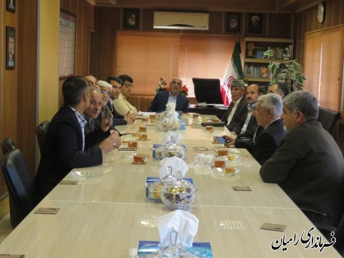 دیدار اعضاء بنیاد فرهنگی نیم روز استان گلستان با فرماندار شهرستان رامیان