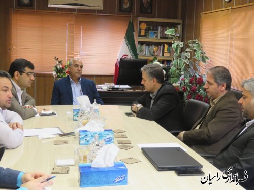 نشست فرماندار شهرستان رامیان با مدیرکل دفتر امور اجتماعی و فرهنگی استانداری