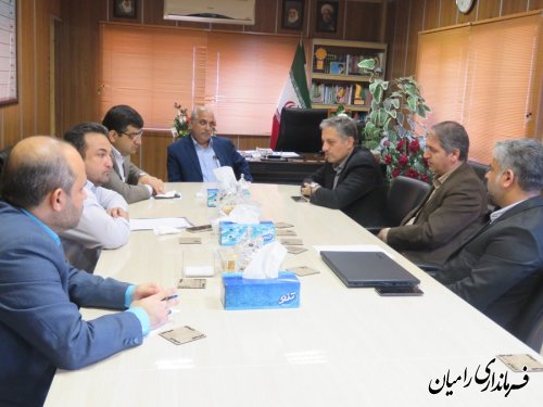 نشست فرماندار شهرستان رامیان با مدیرکل دفتر امور اجتماعی و فرهنگی استانداری