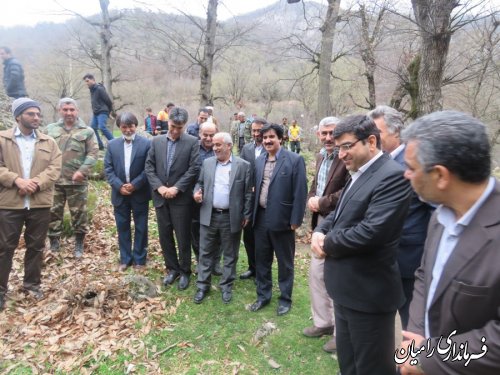 افتتاح و کلنگ زنی پروژه های آبخیزداری شهرستان رامیان