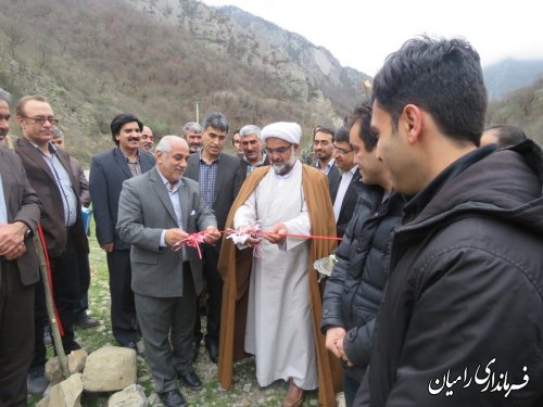افتتاح و کلنگ زنی پروژه های آبخیزداری شهرستان رامیان