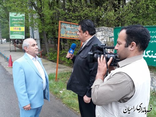 مصاحبه فرماندار شهرستان رامیان با صدا و سیمای مرکز گلستان