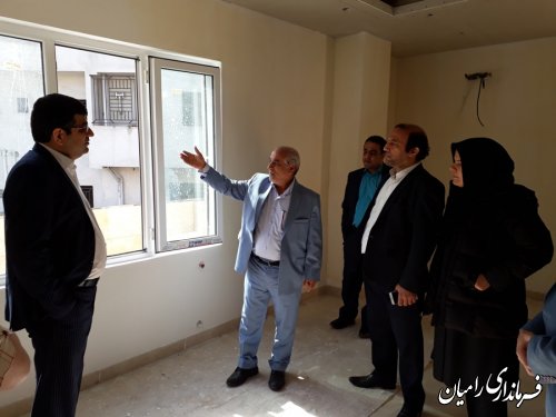 بازدید فرماندار شهرستان رامیان از روند احداث ساختمان جدید فرمانداری