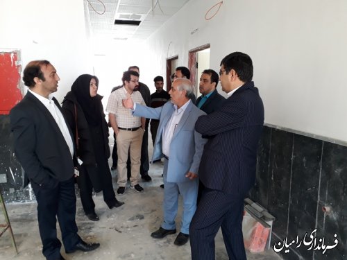بازدید فرماندار شهرستان رامیان از روند احداث ساختمان جدید فرمانداری