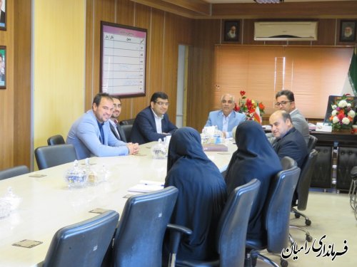 دیدار اعضای شورای اسلامی شهر رامیان با فرماندار شهرستان رامیان