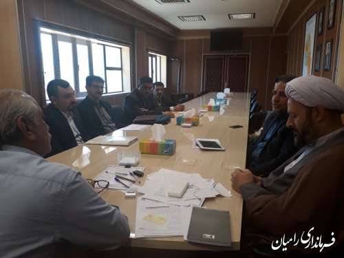 دیدار مدیر کل آب وفاضلاب روستایی استان گلستان با مهندس سالاری فرماندار  رامیان