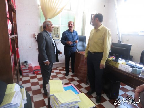 بازدید سرزده فرماندار رامیان از اداره برق شهرستان رامیان