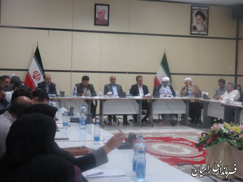 جلسه اضطراری جهت وضعیت بحرانی آب وهوایی درشهرستان رامیان