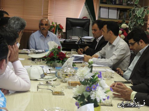 جلسه شورای هماهنگی ترافیک شهرستان رامیان برگزار گردید